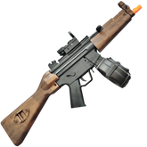 Stylish MP5 wood gel blaster featuring durable ABS body, high-capacity magazine, and adjustable stock.